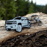 Custom Silverado Acrylic Keychain - Chevy Truck Gift for Drivers and Fans